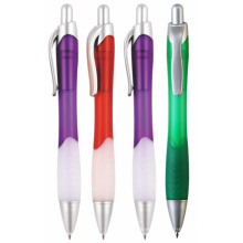Bolígrafo plástico suave y suave con agarre de goma Tc-6025